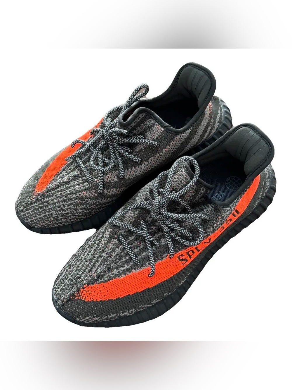 Boost 350 V2 Men’s Grey/Orange Athletic Sneakers